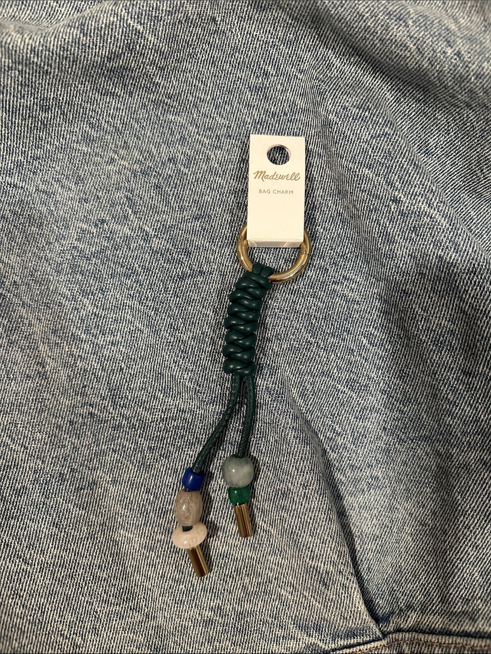 Madewell Braided Leather Bag Charm - Picture 2 of 2